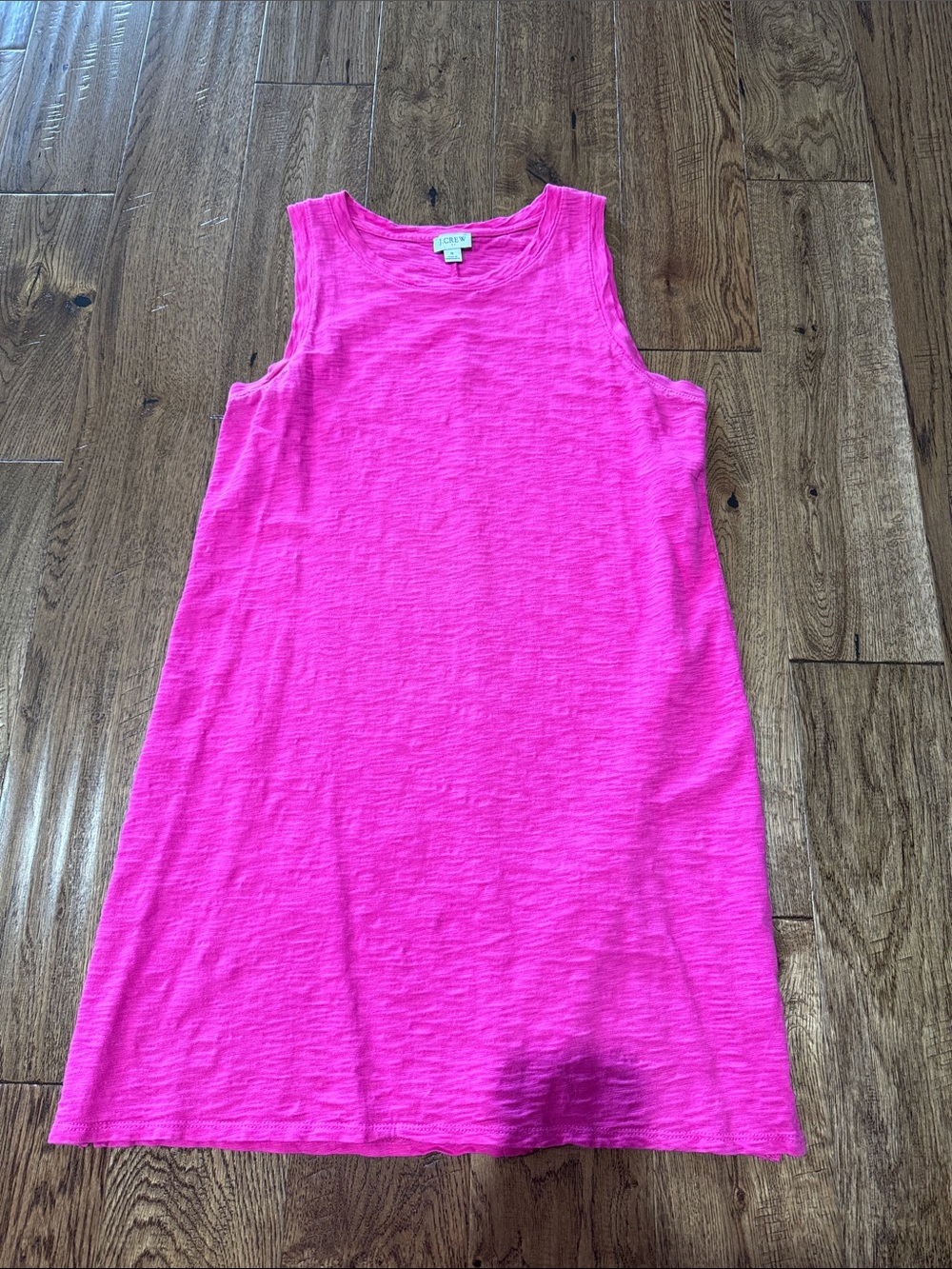 J. Crew Bright Hot Pink Sleeveless Shift Dress Sz S
